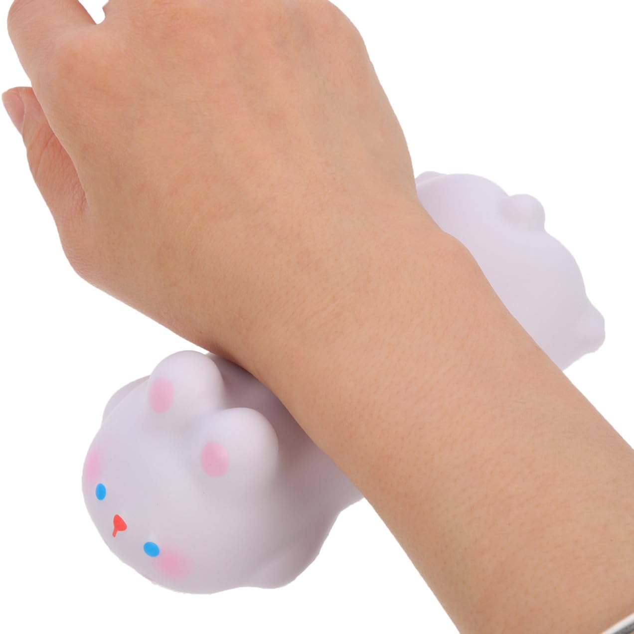 DOITOOL 5 Pezzi Fumetto di topo animale schiuma pastiglie polso riposo tappetini per il mouse Gel di topo accessori scrivania poggiapolsi ergonomico simpatico polsino bianca