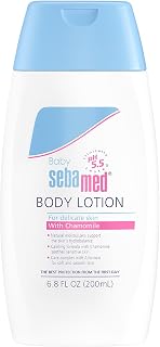 Sebamed Baby Lotion pH 5.5 Ultra Mild Dermatologist Recommended Moisturizer for Sensitive Skin and Delicate Skin 6.8 Fluid Ounces (200 Milliliters)