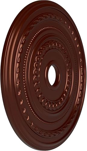 Miniatura 40 de Ekena Millwork CM25COUWF Cole Medallón de techo, 65.8525cmOD x 9.575cmID x 1 3/8"P, pintado a mano blanco ultra puro