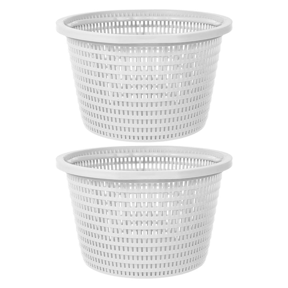 ibasenice 2pièces Panier Écumoire De Piscine Lot de Remplacement pour Filtres Plastique Compatible avec Piscines Hors Sol Et Creusées