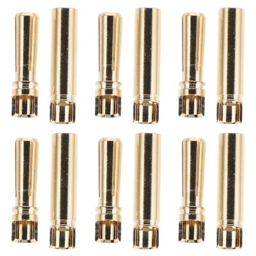Conectores banana de 4 mm Operitacx para motores de coches RC y baterías ESC con kit de cables