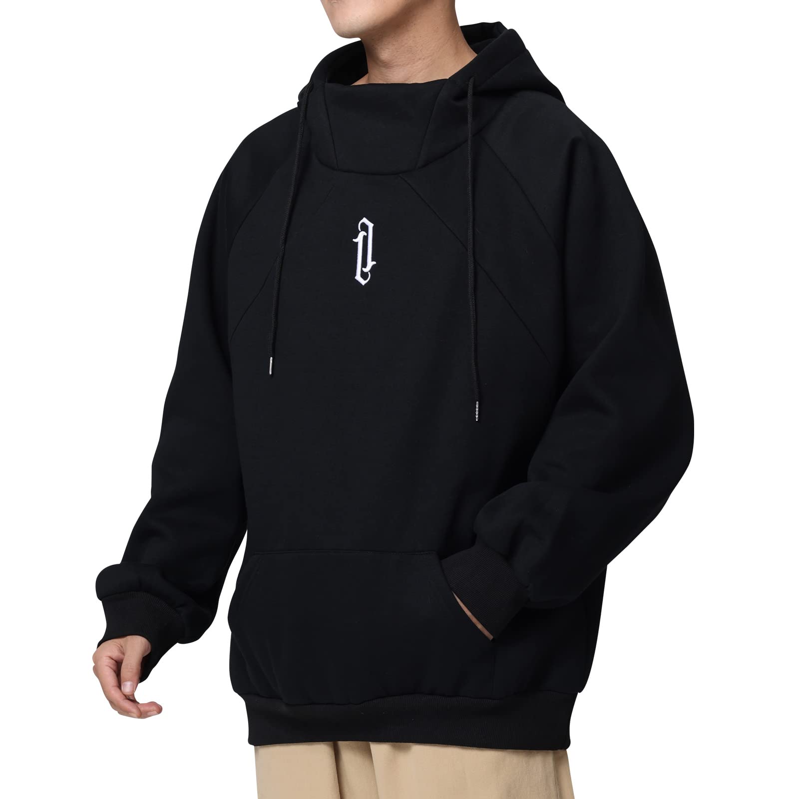 Eocicvvi Felpa Uomo con Cappuccio Pullover Hip Hop Stile Comoda Felpe Pile Hoodies Streetwear Hip Hop Sweatshirt Autunno Invernale Moda