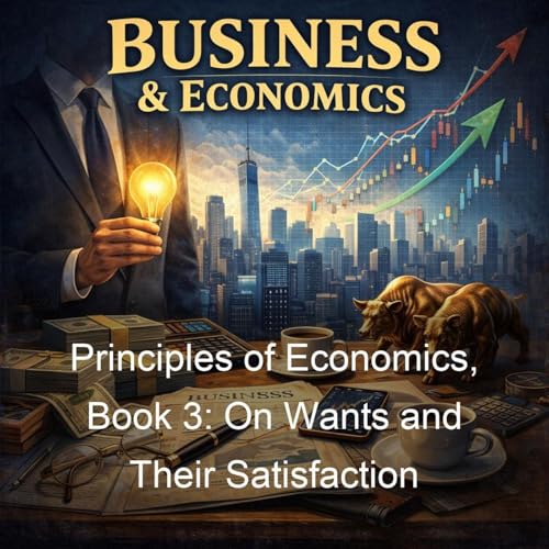 Couverture de Principles of Economics, Book 3: On Wants and Their Satisfaction