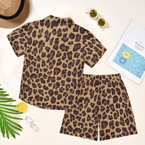 Image of visesunny Little Boys Short Sleeve T-Shirt Beach Shirts for kids children Casual Shorts Set Summer Clothes Outfits