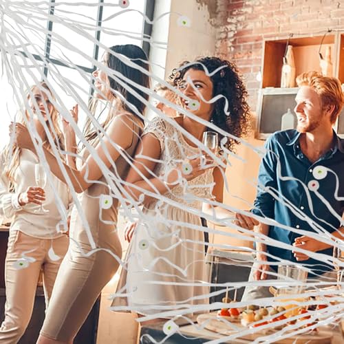 10 Stück Wurf Luftschlangen Bombe Weiß Luftschlangen-Poppers Party Konfetti Luftschlangen für Silvester Hochzeit Party Geburtstag