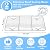 P&P CHEF Baking Rack Pack of 2, Stainless Cooling Rack for Cooking Baking Roasting Grilling Drying, Rectangle 8.6'' x 6.2'' x0.6'', Fits Small Toaster Oven, Oven & Dishwasher Safe