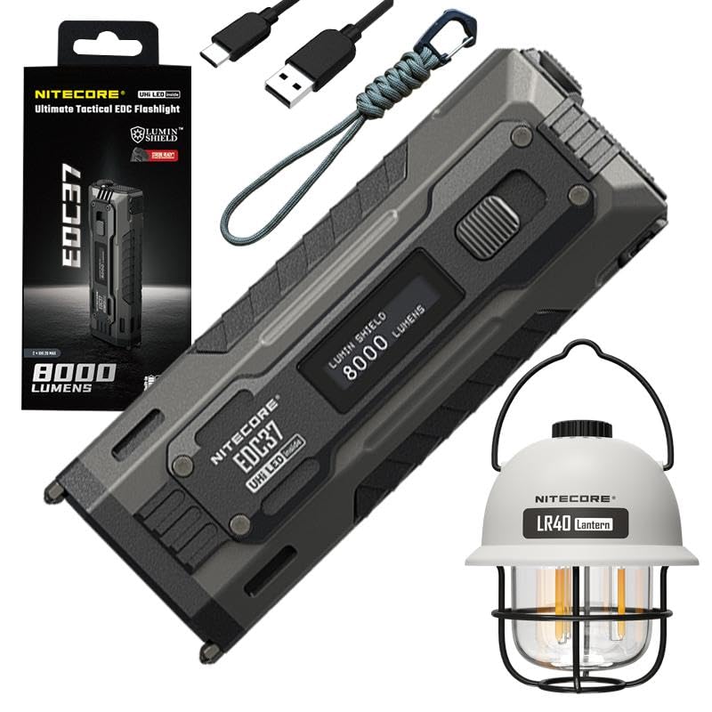 Nitecore EDC37 + LR40 Lantern White EDC37 Ultimate EDC Flashlight