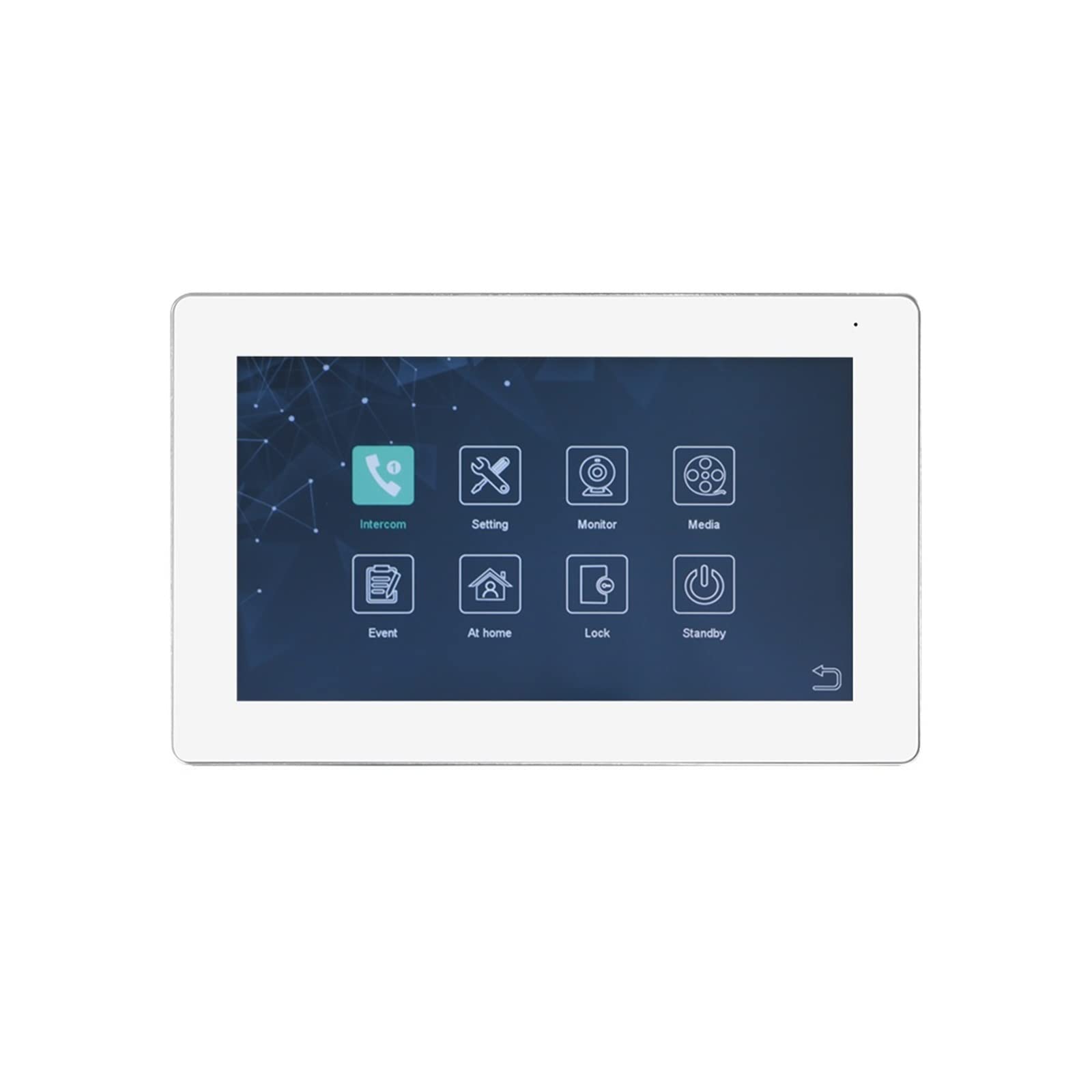 Videocitofono Wifi, Videocitofono Tuya da 10 pollici for il videocitofono multilingua del telefono del portello del touch screen domestico con controllo di accesso remoto per la sicurezza domestica(J-