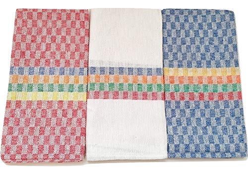 Juego de paños de cocina. 3 piezas. Trapos cocina 60 * 60 cm, algodon. Gruesas y absorbentes. Diseño mediterráneo de España. Libro electrónico gratuito sobre ‘cómo crear tu espacio sagrado’.