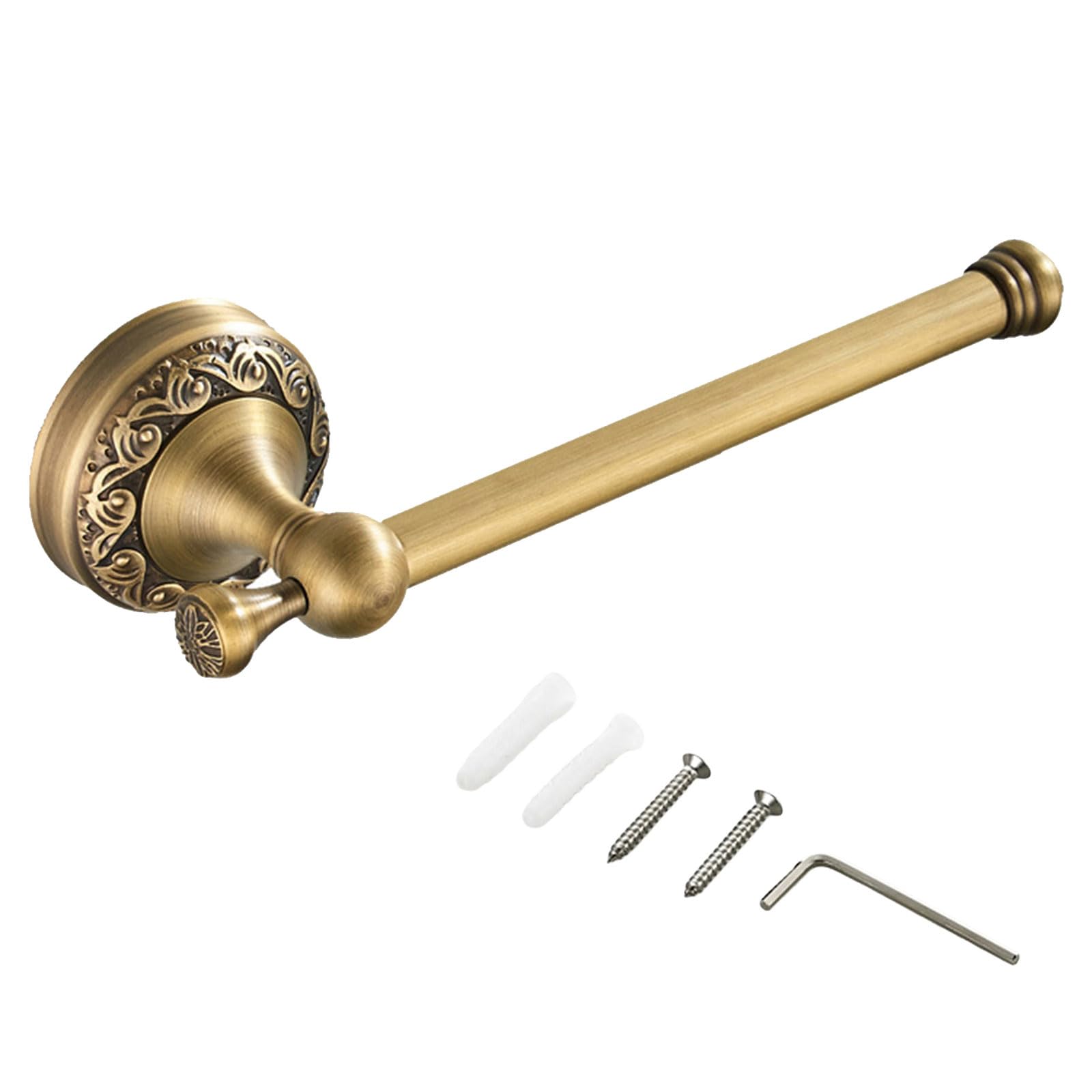 Copper Bathroom Tissue Holder Wall Mounted Roll Dispenser Vintage Copper Single Towels Rails Rod Enduring Vintage Towel Rack Paper Holder Rack