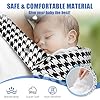 Baby Carrier Newborn to Toddler (7-35 lbs), with Storage Bag, Adjustable Infant Carrier for Newborns, M-Shaped Design Newborn Carrier with Head Support, Black and White Checkerboard #5