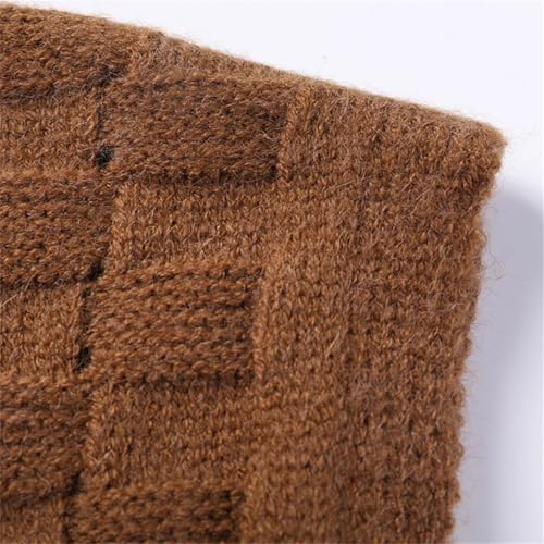 Dcvmvmn Men Retro Vintage Wool Knit Vest V Neck Tops Sleeveless Basic For Autumn Winter Sweater Pullover4