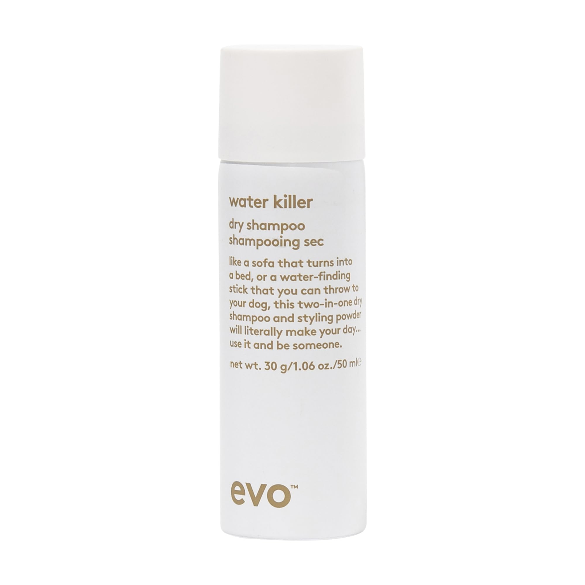 Evo Water Killer Brunette Dry Shampoo for Dark Hair, Absorbs Oil, 200ml