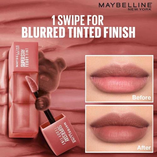 Image of Maybelline New York Superstay Teddy Tint - Lip and Cheek Color - Velvet Choker, 5ml