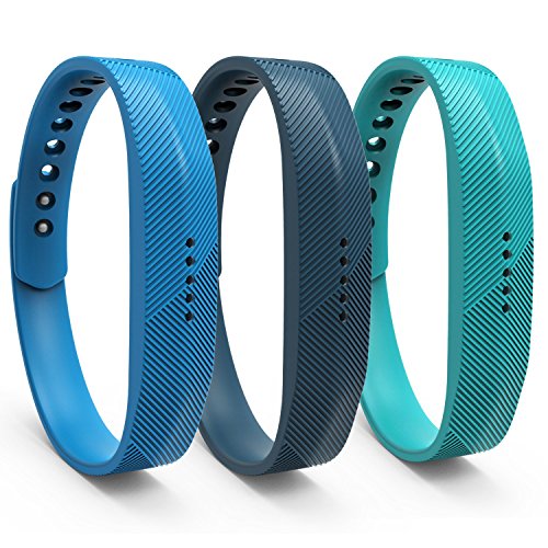 Fitbit Flex 2 バンド ベルト ストラップ 交換用 シリコン製 調整可能なRepalcement手首バンド 3枚入