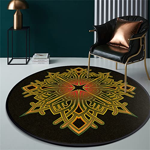 Tapis de chaise de jeu rond pour protéger le plancher en bois - 3