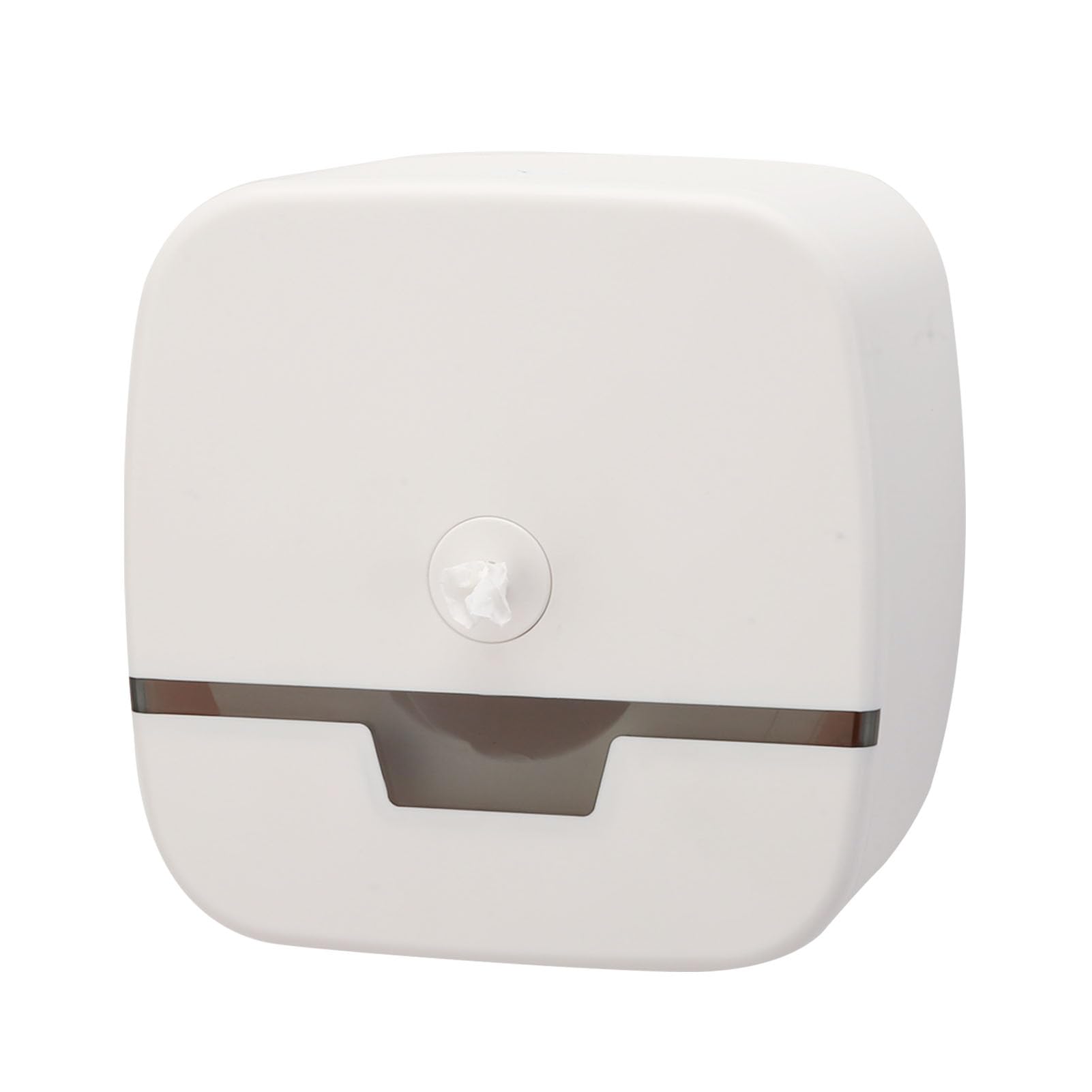 Dispensador de toallas de papel blanco en ABS para pared comercial con cerradura de seguridad
