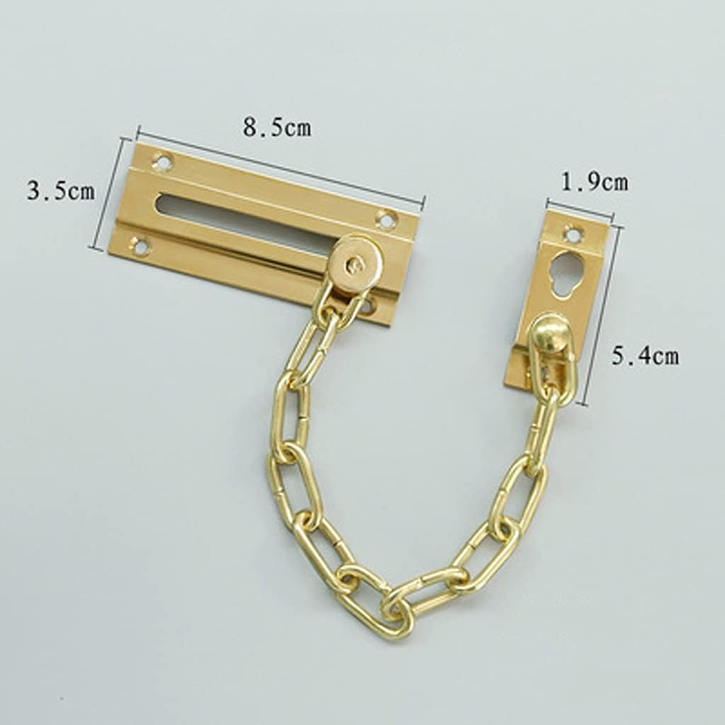 Zinc Alloy Door Lock,Stainless Steel Latch Lock，Door Chain Lock,Chain Safe Buckle,Latch Safety Limiter,Pure Copper Anti-Theft Chain Door Chain Safety Bolt Anti-Theft Chain Door Buckle Chain Door Bolt