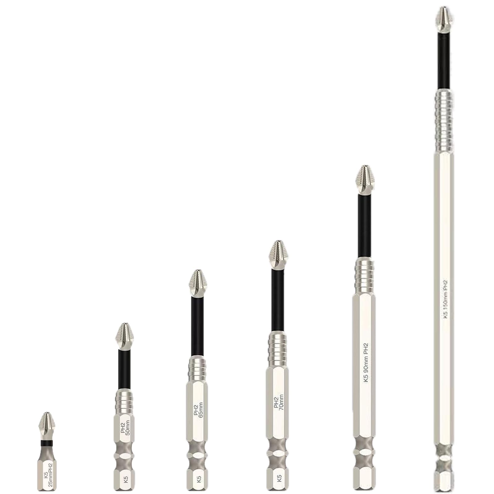 High Magnetic Screwdriver Drill Bit Set, 2025 Upgraded Anti Slip Magnetic Electric Screwd…
