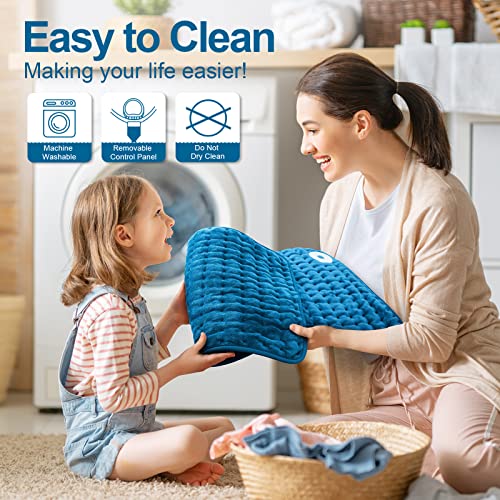 Heating Pad For Back Pain Relief, Electric Heating Pads For Cramps/Abdomen/Waist/Shoulder With 6 Heat Settings And Auto-Off, Moist/Dry Heat Pad, Christmas Gifts For Women Men Mom Dad, 12" X 24" #TOP4