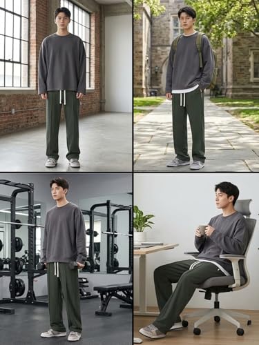 Image of GRECIILOOKS Men's Lycra Cargo Track Pants - Loose Fit Joggers for Men | Korean Style Travel & Lounge Wear with Pockets (Available in Plus Size)