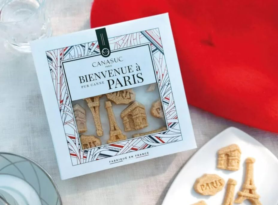 Canasuc Paris, "Bienvenue à Paris", Assorted Molded Sugar of Paris Monuments, 3 Oz, Made in France