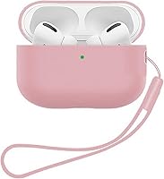 Vista 12 de Funda protectora para Airpods Pro 2 de silicona suave compatible con Apple AirPods Pro de 2ª generación 2022 LED frontal visible (negro)