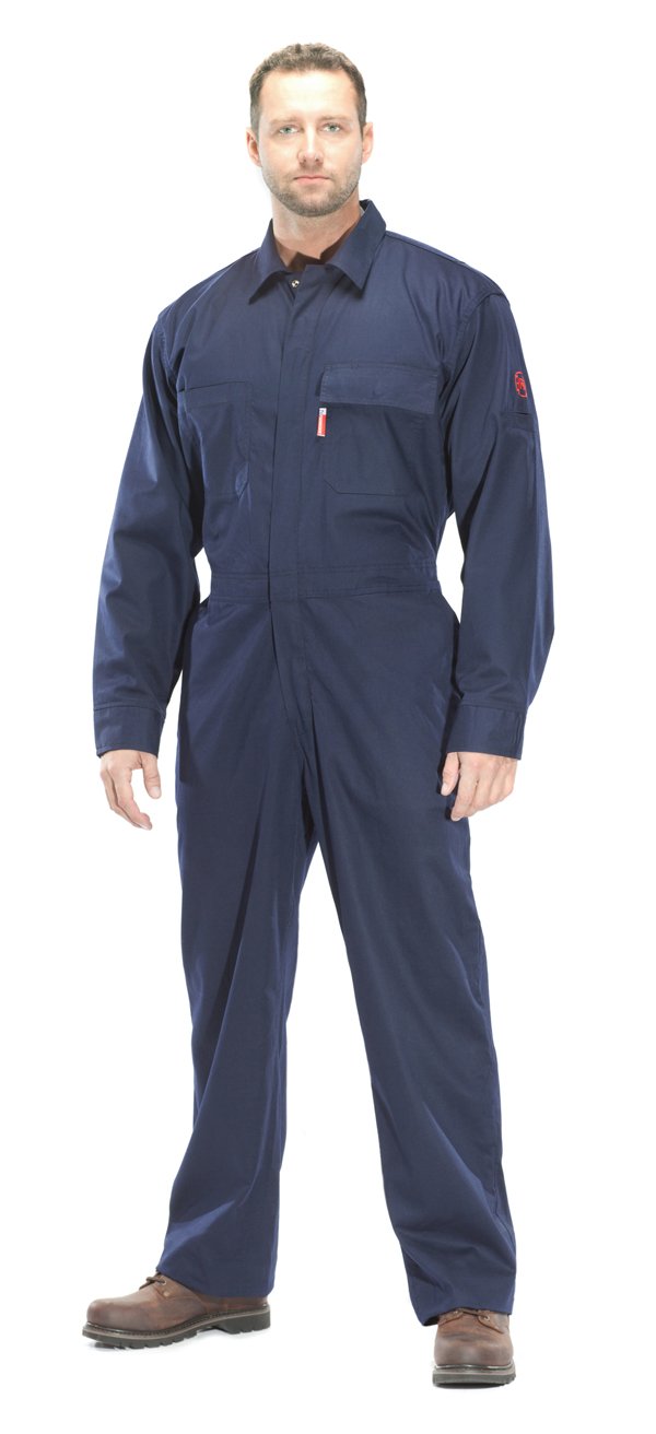 Benchmark FR 4029FRN-5XL Men's Flame Resistant Coverall, Feather Weight 2.0, 5X-Large, Navy
