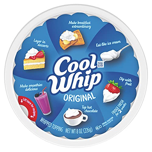 Cool Whip Original Whipped Topping, 8 Oz Tub #TOP3