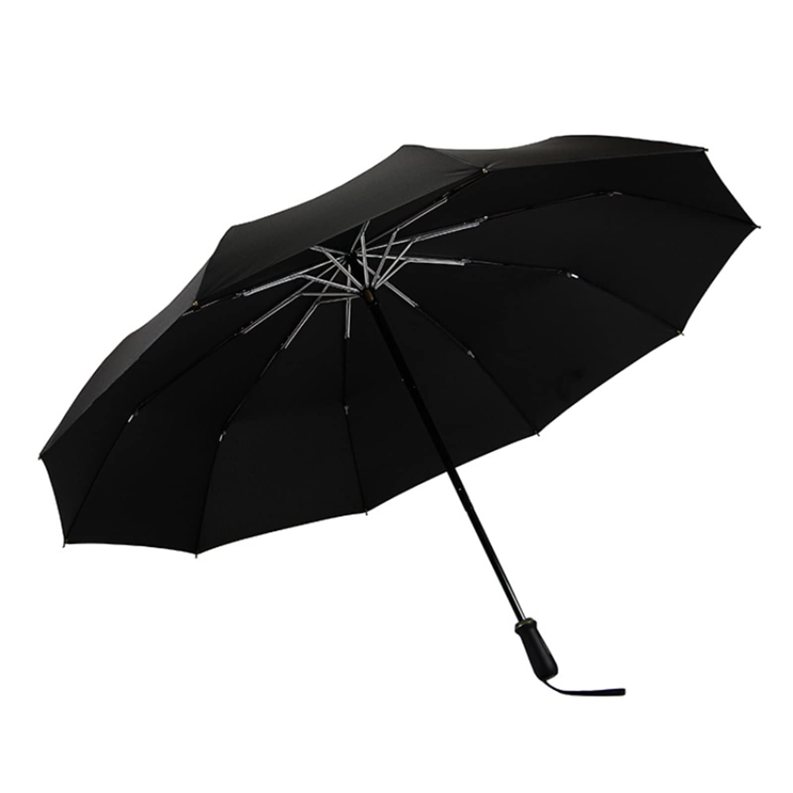 travel umbrella compact, Umbrella Windproof Travel Umbrellas, Lightweight & Folding, 10 RIBS Best Windproof Umbrellas for Rain, Sun & Wind Protection, Men And Women(Black)