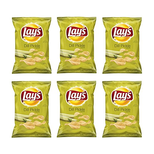 Lay's Dill Pickle Potato Chips 7.75oz Bag (Pack of 6)