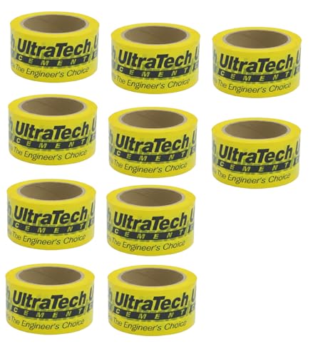 Image of 10 Roll, Per Pack Adhesive Tape Shuttering Tape -35 Meters in Length - 60mm /2.5inch Width, Bopp Tape Used in Slab for Construction of Buildings & Multi-Purpose Use