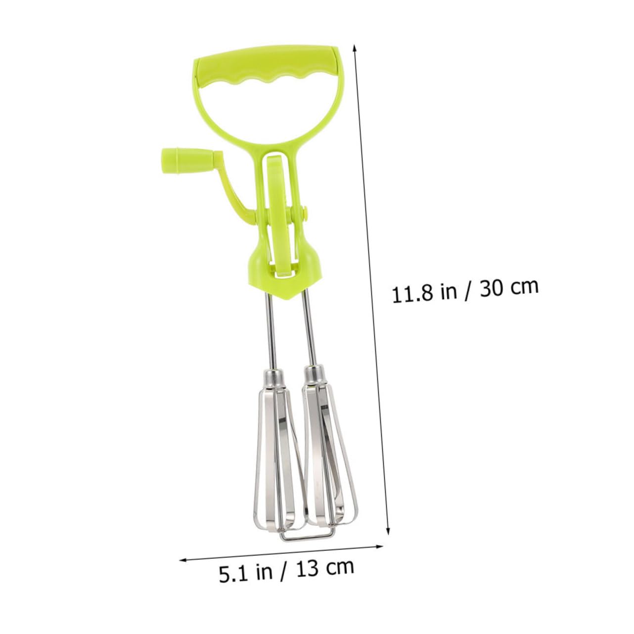 VOSAREA Hand Crank Egg Mixer Stainless Steel Manual Egg Beater Tool for Mixing Eggs Butter Kitchen Gadget for Baking Cooking