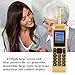ASHATA Retro Vintage Brick Mobile Phone Four Card Four Standby Quad Band 32GB Bluetooth Classic Retro Cell Phone Support Bluetooth Dialing, MP3, Radio and Other Fuctions(Gold)