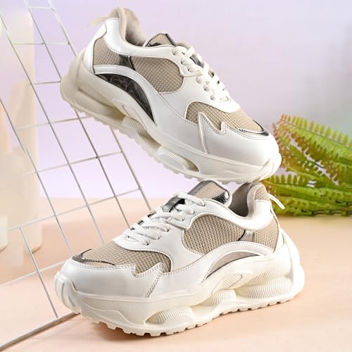 Image of Centrino Women's Sneakers |Strong Grip,Thick Laces,Cushioned Insoles | Lightweight Cool Colour Design & Stylish Look for Casual Wear,Travel,College & Everyday Use Outfits for Woman /Girls /Ladies(9346)