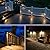 SUNVIE Low Voltage Deck Lights with Fastlock2 Wire Connector 5W LED Landscape Step Stair Lights Outdoor Accent Lighting Garden Post Fence Light 3000K 12-24V AC/DC 3.2FT ETL Listed Cord, 8 Pack