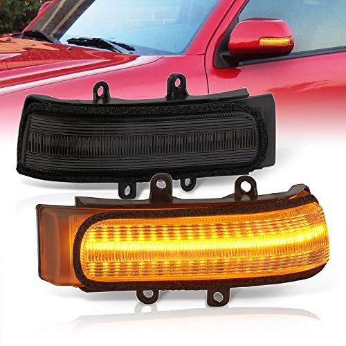 AJP Distributors Smoke Sequential LED Side Mirror Turn Signal Lights Lamps Compatible/Replacement For 4Runner Highlander RAV4 Sienna Tacoma 2009 2010 2011 2012 2013 2014 2015 2016 2017 2018 2019 2020