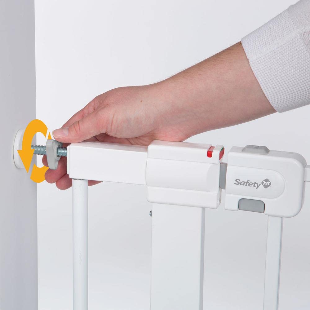 Safety 1st Puerta Extra Ancha para bebés con Puerta: Puerta de Seguridad Infantil Premium, Puerta Extra Alta para bebés, fácil instalación, 36 Pulgadas de Alto y Ancho, se Adapta Entre 29 y 47
