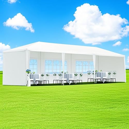 Outdoor Garden Gazebo Tent, 10x30 Feet, Wedding Party Canopy...