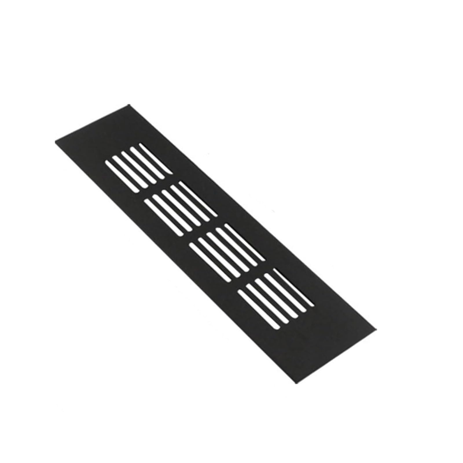 Rejilla de ventilación de Aluminio Negro, Impermeable, de 1,2 mm de Grosor. Rejilla de ventilación Decorativa para Armario, Estufa, gabinete, Fregadero, Cocina y baño (8,8 x 19,5 cm).