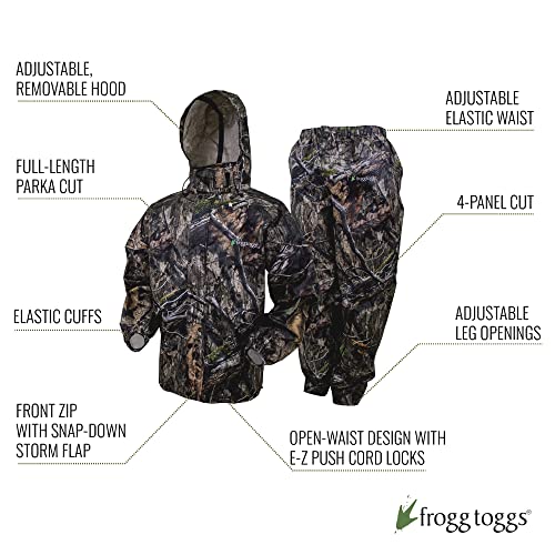 Frogg Toggs Men's Regular Classic All-Sport Waterproof Breathable Rain Suit, Mossy Oak Dna, X-Large #TOP1