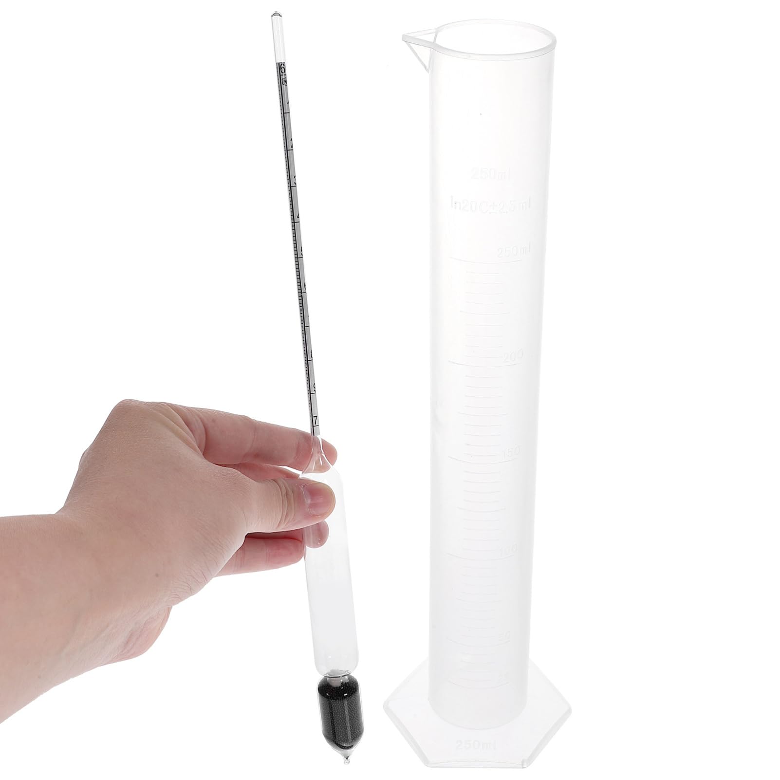 ULTECHNOVO 5sätze Maple Syrup Hydrometer Präzises Dichte Messwerkzeug Zur Zuckeranalyse Von Ahornsirup Inklusive Messzylinder Für Hobby Und Profiköche