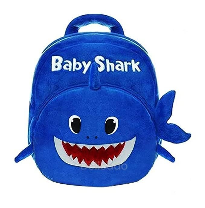 Kids Backpack, Cute Small Toddler Backpack Plush Cartoon Mini children Nursery/School/Picnic/Travelling Bag for Baby Girl Boy Age 1 to 6 Years (15 * 12 inch), (Baby Shark)