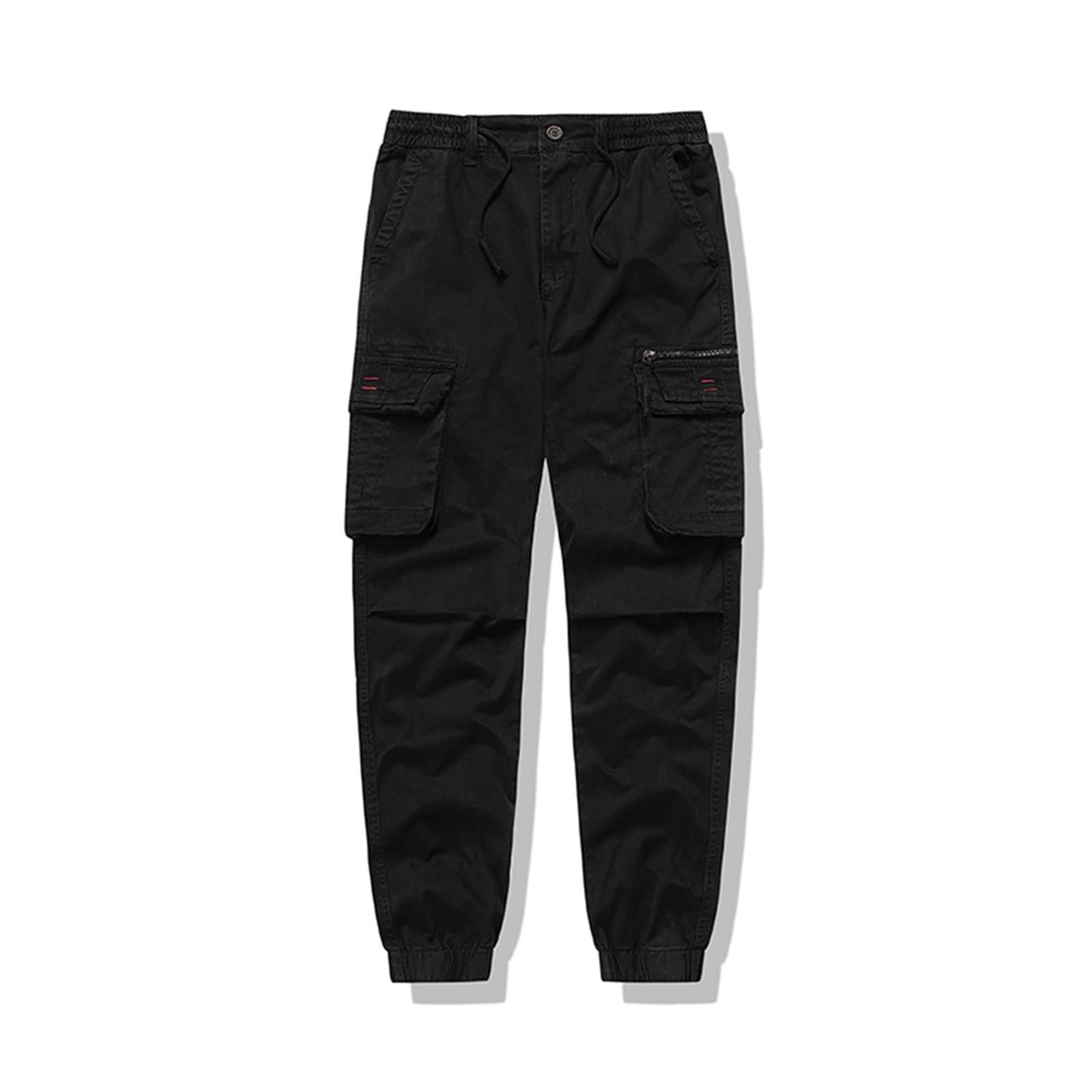 Pantalones cargo para hombre, pantalones chinos cargo elásticos, pantalones deportivos para hombre con bolsillos, ajustados, pantalones de trabajo, con cintura elástica, de algodón, pantalones chinos,