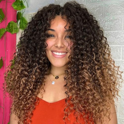 Leeven Gogo Curl Crochet Hair 14 Inch 8 Packs Ombre Honey Blonde Pre Looped Ocean Wave Crochet Hair Beach Curl Bohemian Box Braids Curly Synthetic Water Wave Braiding Hair for Women