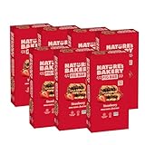 Nature's Bakery Whole Wheat Fig Bars, Strawberry, Real Fruit, Vegan, Non-GMO, Breakfast Bar, 7 boxes with...