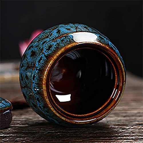 Small Urns for Human Ashes, Decorative Cremation Keepsakes Made of Ceramic, Mini Urns for Adult Ashe, Funeral for Pet, Small Amount of Cremated Remains, Display Burial at Home Offi image 2