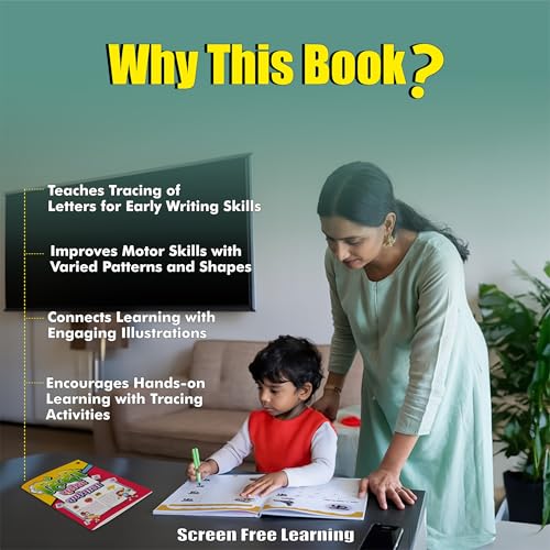 Image of Hindi Sulekh Varnmala Book for Preschoolers, Hindi Handwriting Practice Book for Kids 2 to 6, Hindi Alphabets Tracing Book