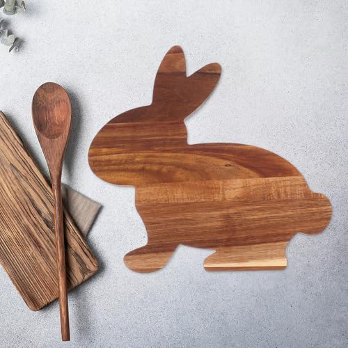 Planche à découper en bois lapin minkissy pour simplifier vos buffets de Pâques - 5
