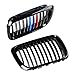 Replacement for BMW Front Hood Kidney Grille Grill 1997-1999 E36 3-series 318i 325i 328i 323i LCI (Glossy Black M-Color)